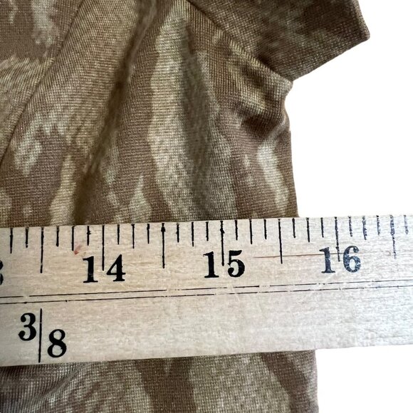 Ralph Lauren Executive Chic Animal Print Ponte Knit Midi Dress XS - Picture 8 of 10